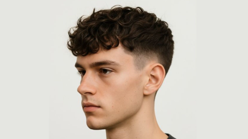 model rambut pria rambut keriting